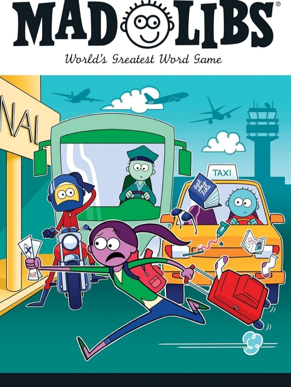 Mad Libs Travel Puzzle Book — Bright Illustrated Cover
